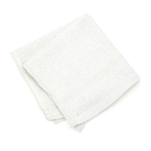 WHITE WASHCLOTHS 12X12 16 OZ. DZ