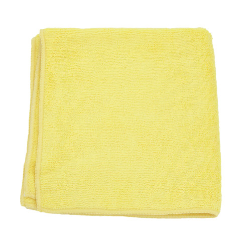 MICROFIBER TOWEL 12 X 12  YELLOW- 220 GSM