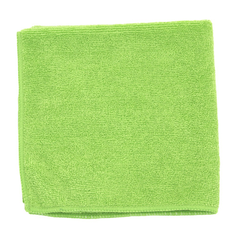 MICROFIBER TOWEL 16X16 GREEN  300 GSM 18 DZ MC