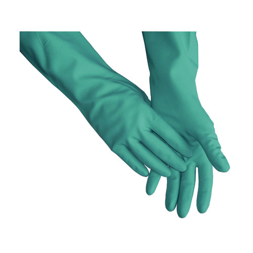 GLOVES NITRILE GREEN MED 15 MIL FL