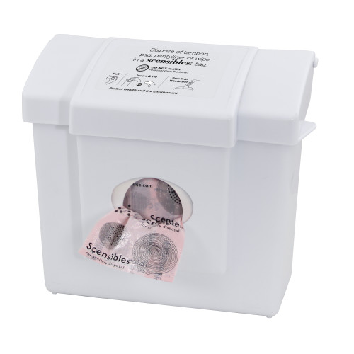 PLASTIC COMBO  DISPENSER RECEPTACLE  WHITE  11.5X9.75X5.625