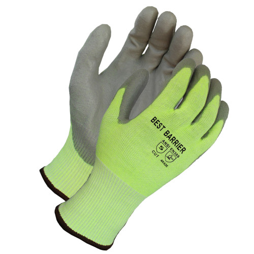 A5  PU COATED GLOVE  IE SHELL  GRY HVY  13G  L