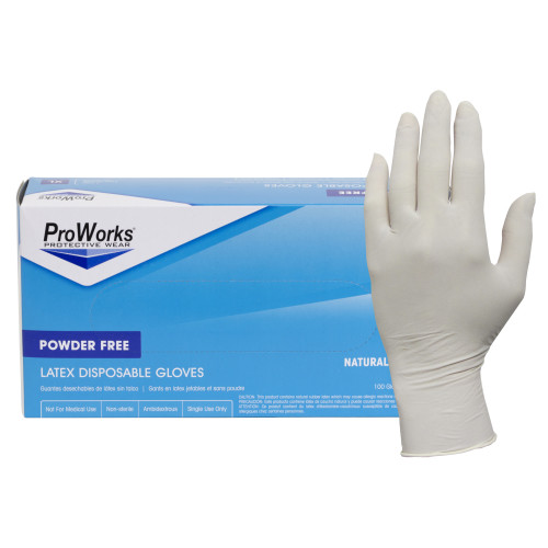 LATEX GLOVE-POWDERED-FREE  100 BX  10 BOX CS LARGE