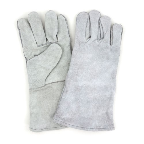 GREY LEATHER WELDERS GLOVES