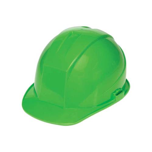 HARD HAT HI VIS GREEN 4 POINT RATCHET SUSPENSION