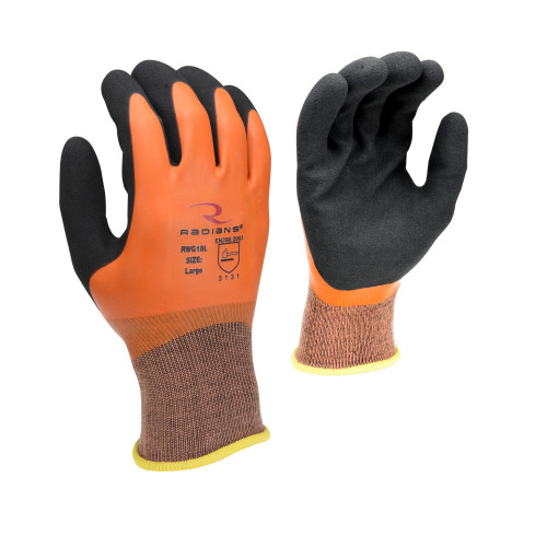 LATEX PALM W  FULL LATEX DIP AND NYLON SHELL GLOVE  MD  1 DZ